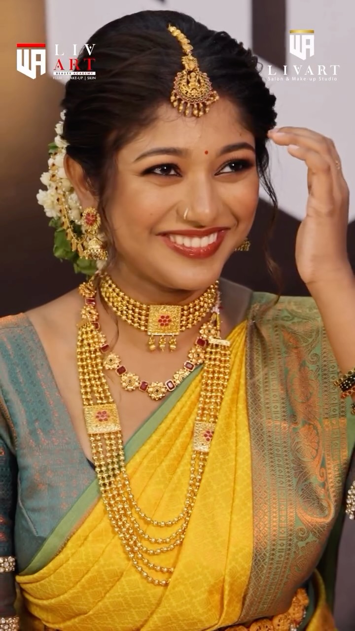 Traditional Hindu Muhurtham Bride by Stephy Sebastian